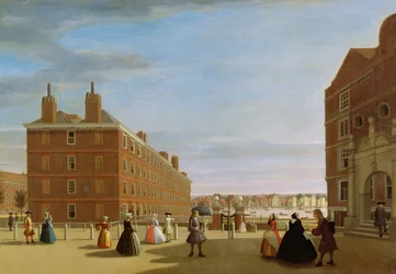 Die Papiergebäude, Inner Temple, London, ca. 1725